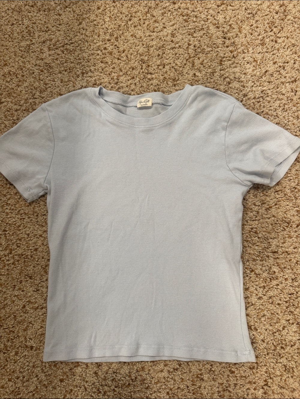 PacSun Pale Blue Short Sleeve Crew Tee